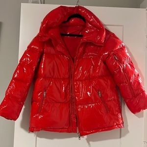 Lit Activewear Red Oversized Puffer Jacket (M)